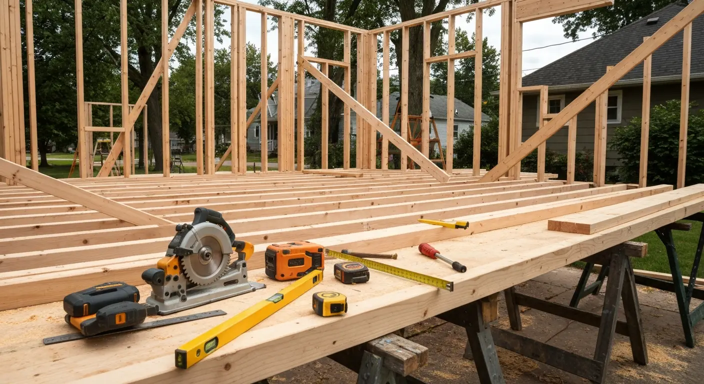 Rough framing and structural work