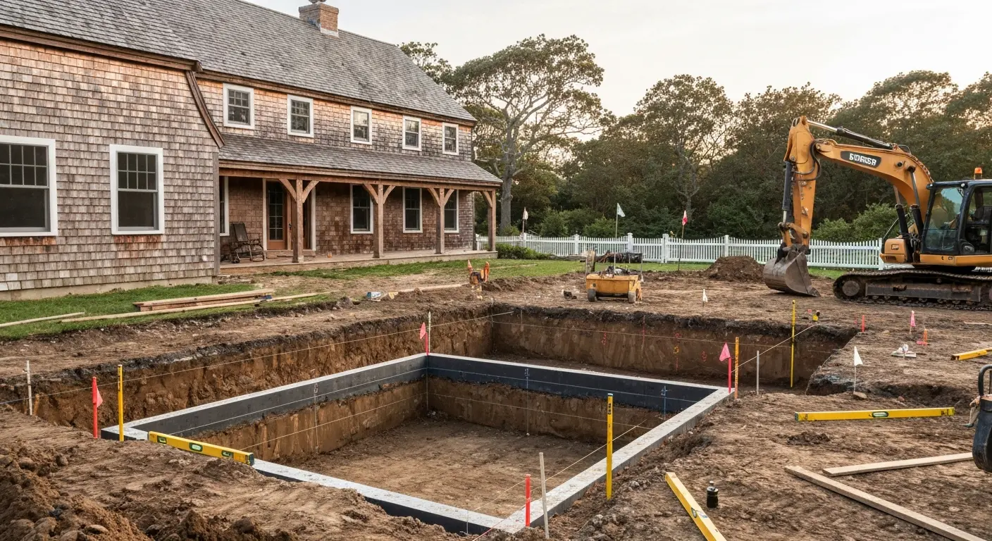 Excavation and foundation work
