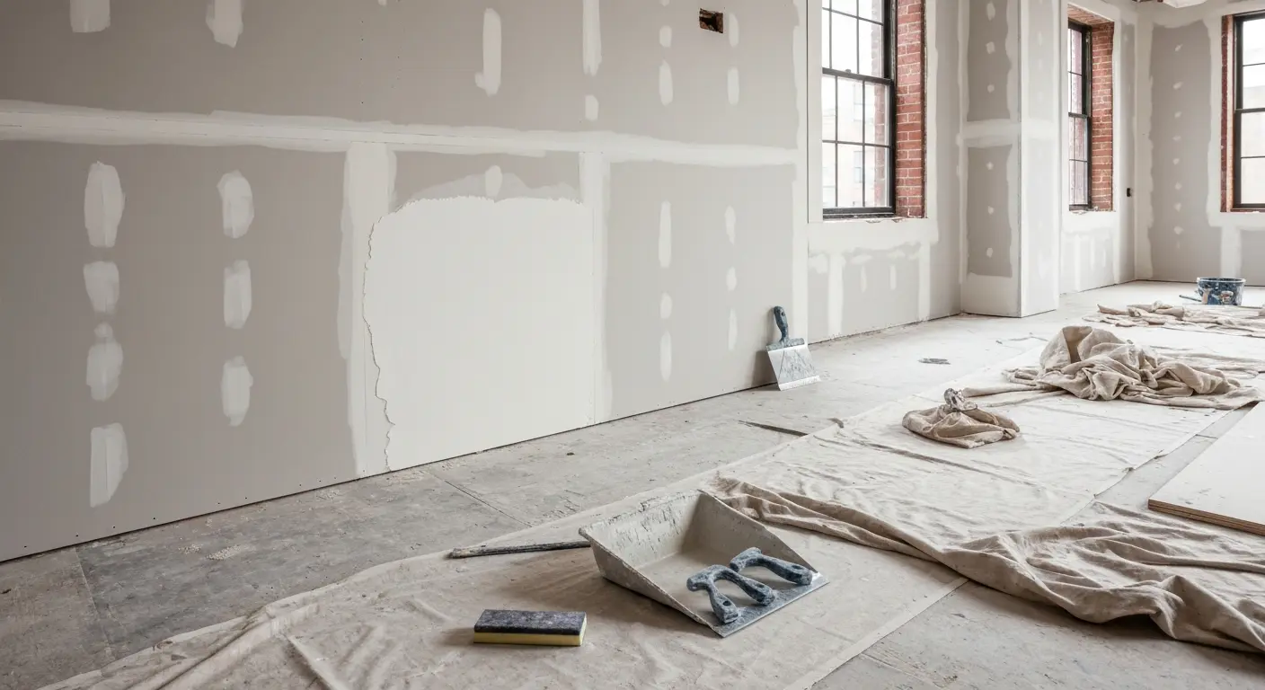 Interior drywall and finishing