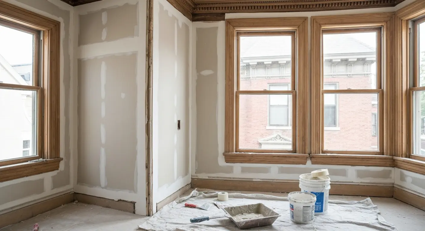 Interior finish work