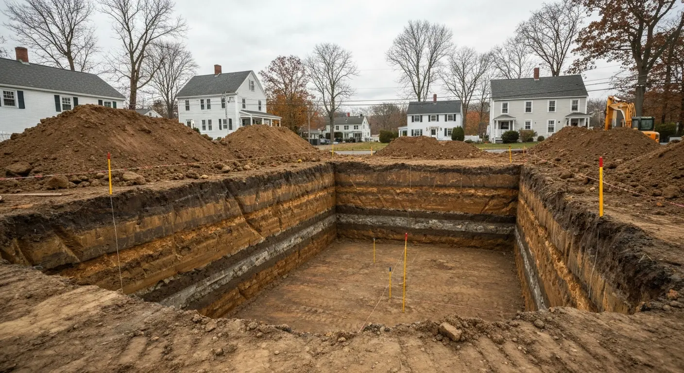 Excavation and foundation work