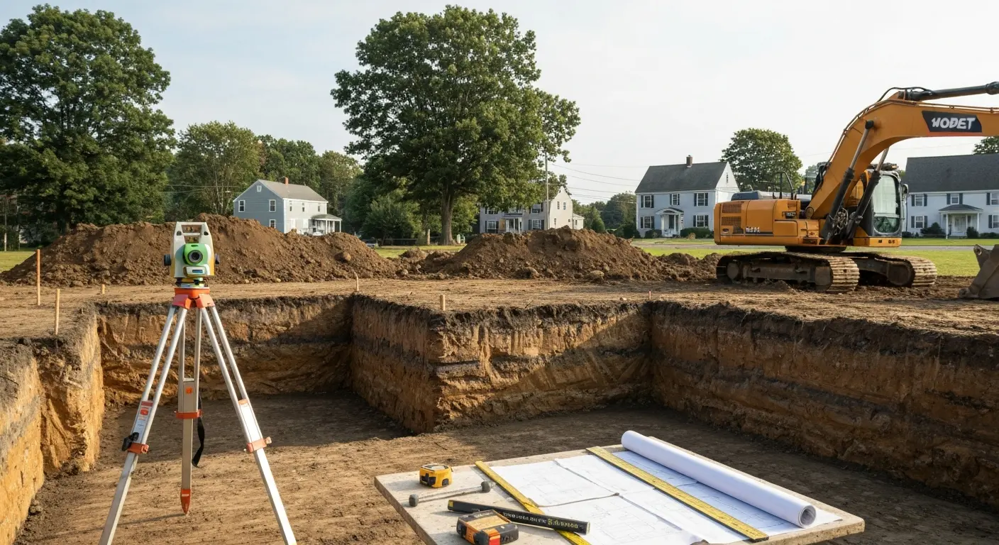 Excavation and foundation work