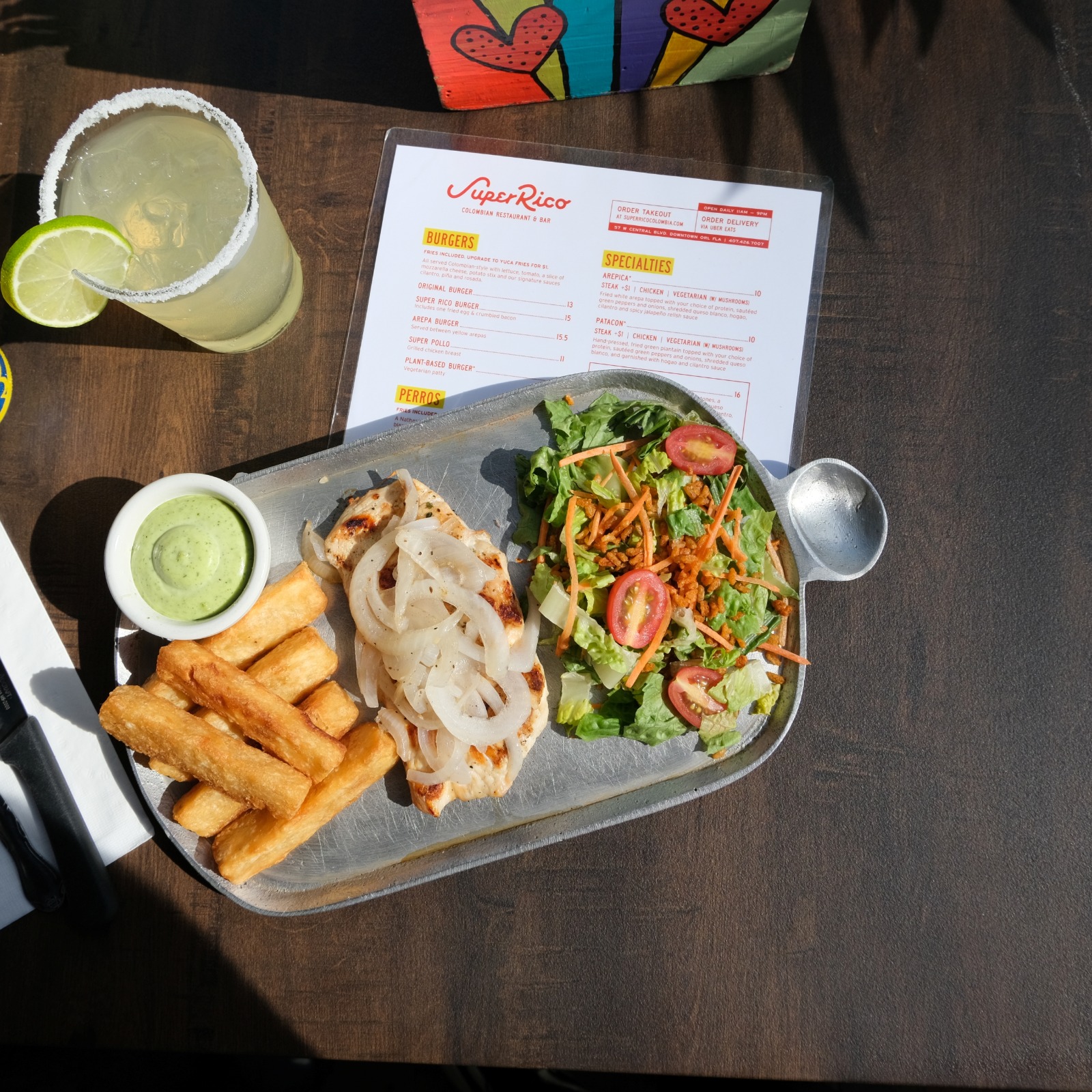 Super Rico Colombia food — authentic Colombian dishes Downtown Orlando