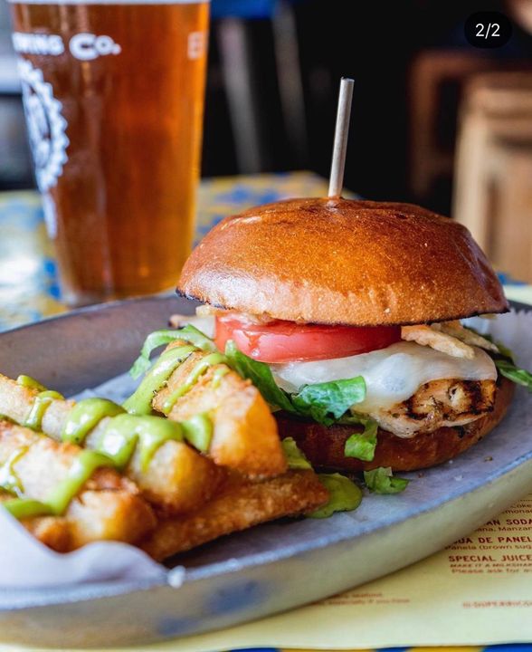Super Pollo grilled chicken burger Orlando