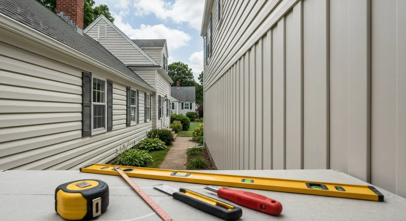 Vinyl siding installation