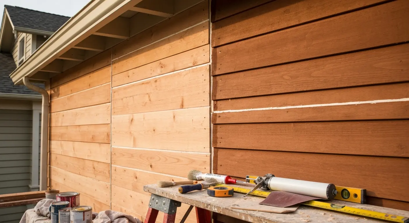 Wood siding repair