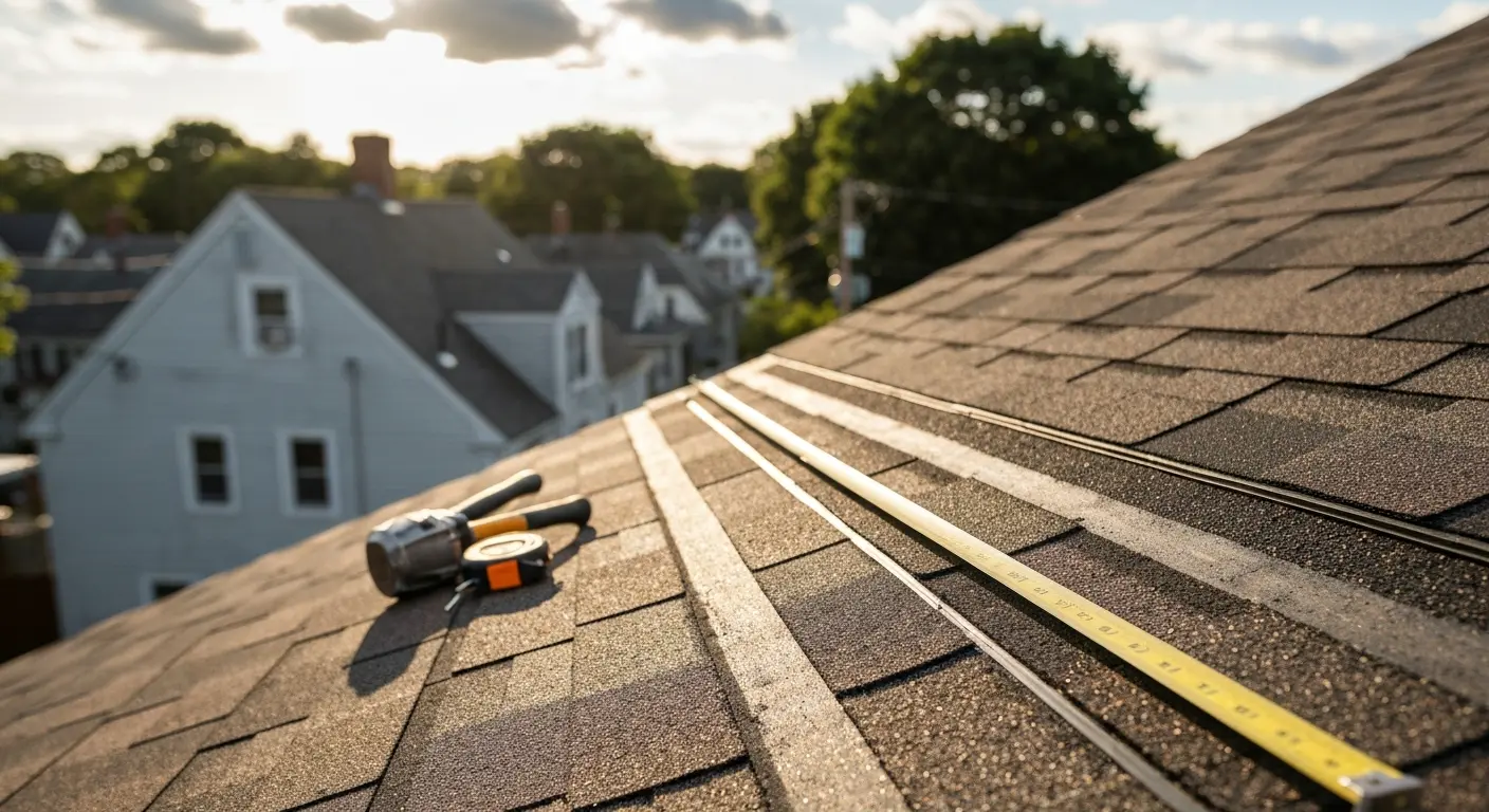 Roof repair work in North Branford