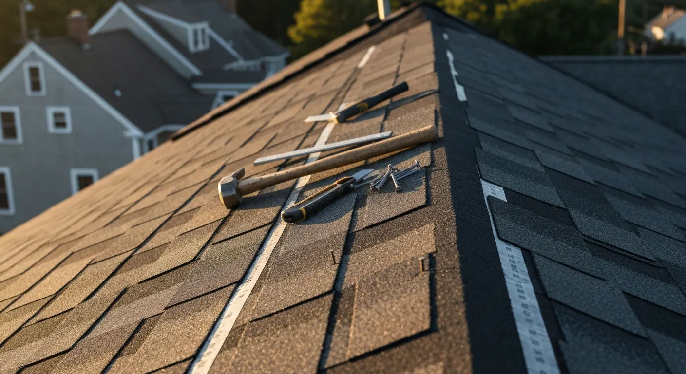 Roof repair in Allingtown