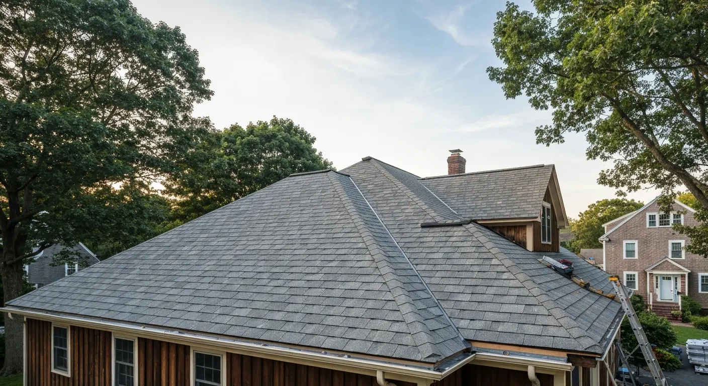 Roof installation project in North Branford