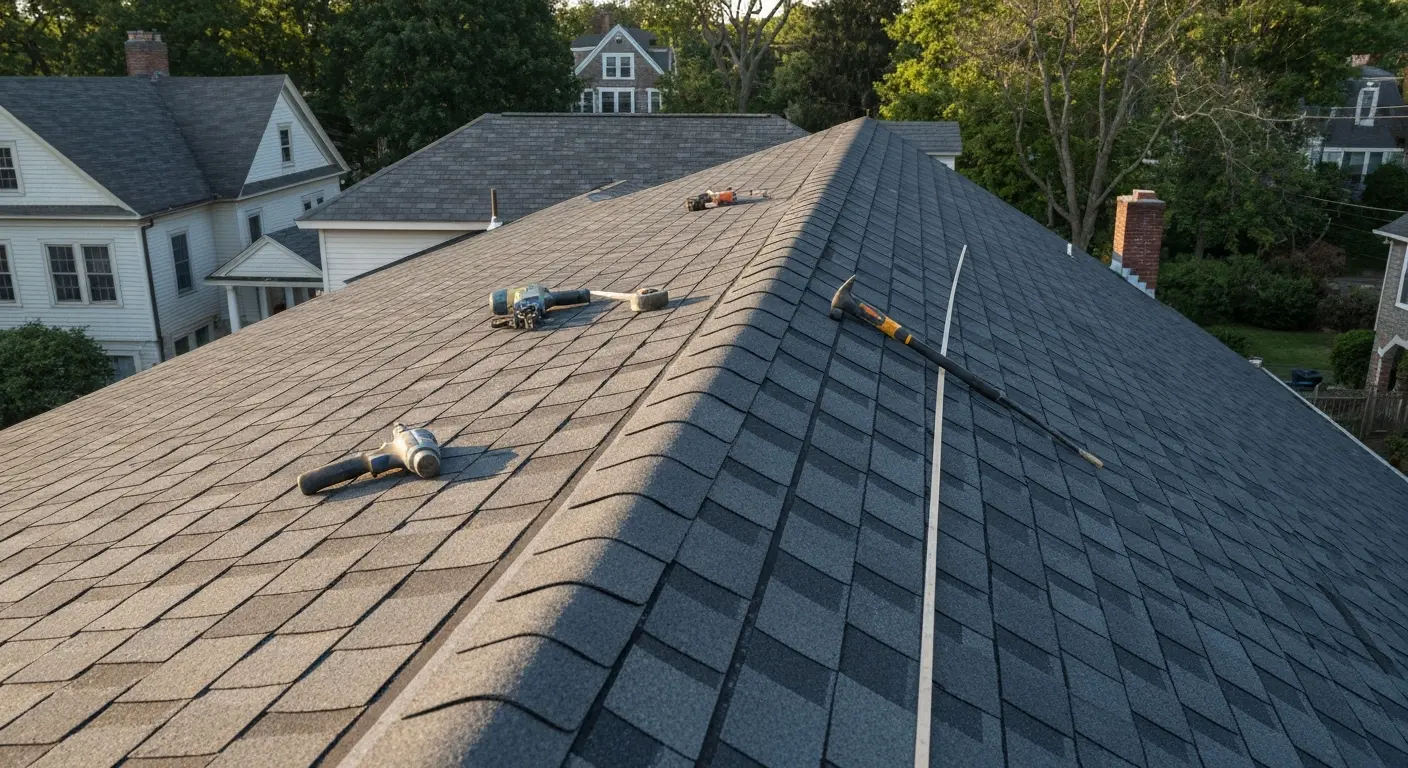 Shingle roof repair in New Haven