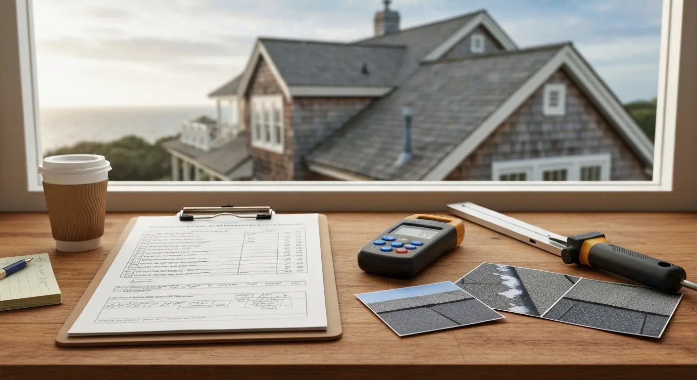 Professional roof inspection