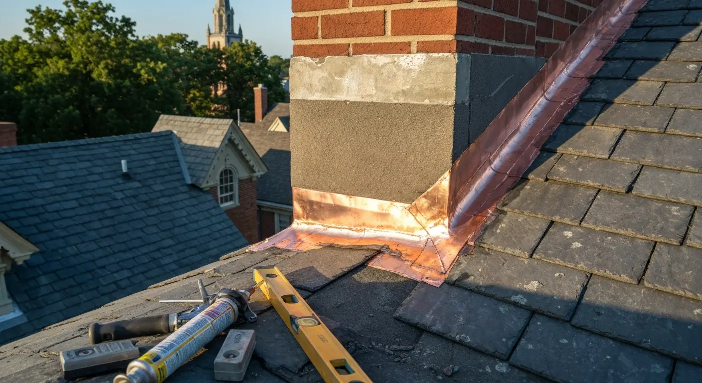 Roof repair work