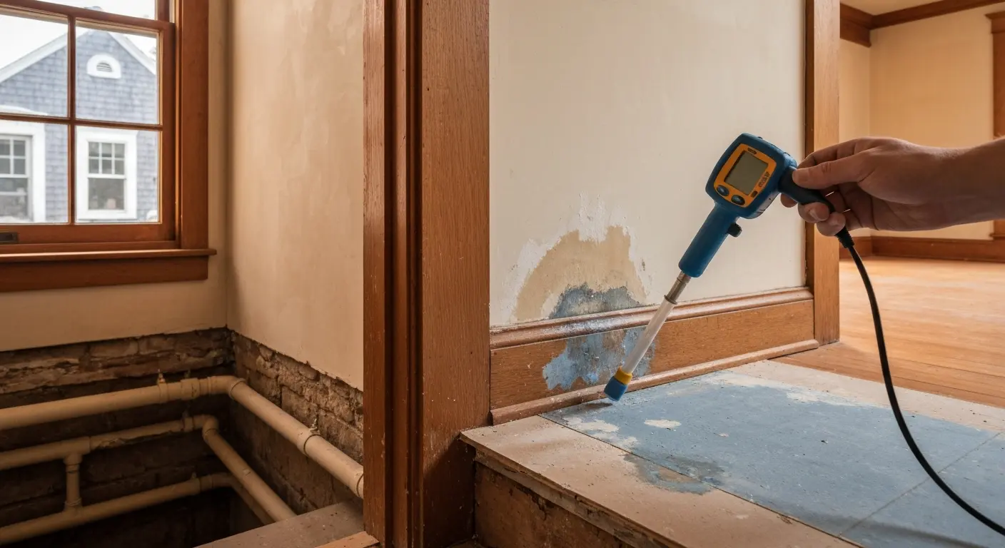 Water damage inspection