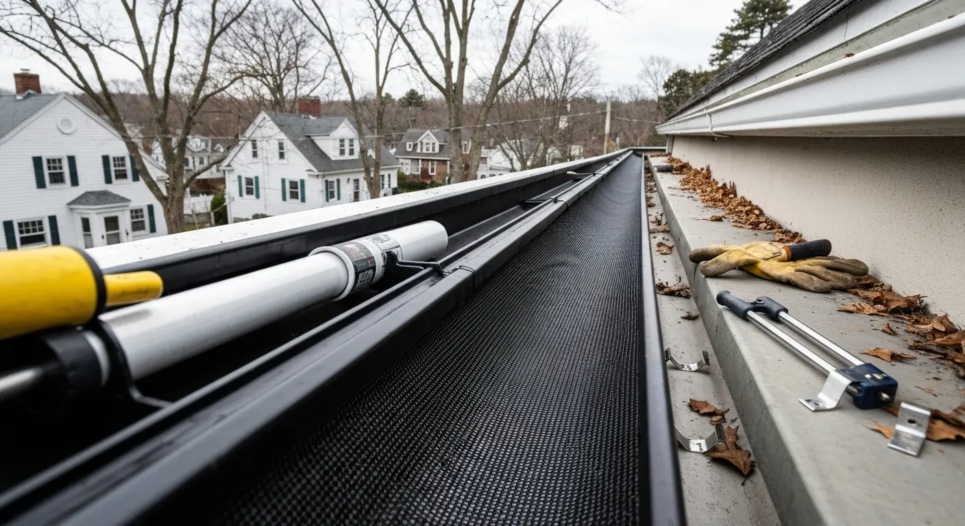Screen gutter guard installation