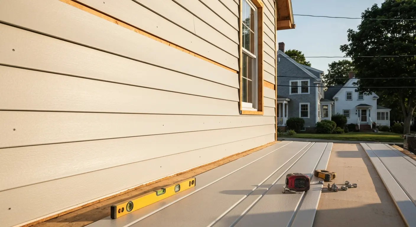 Siding installation North Branford