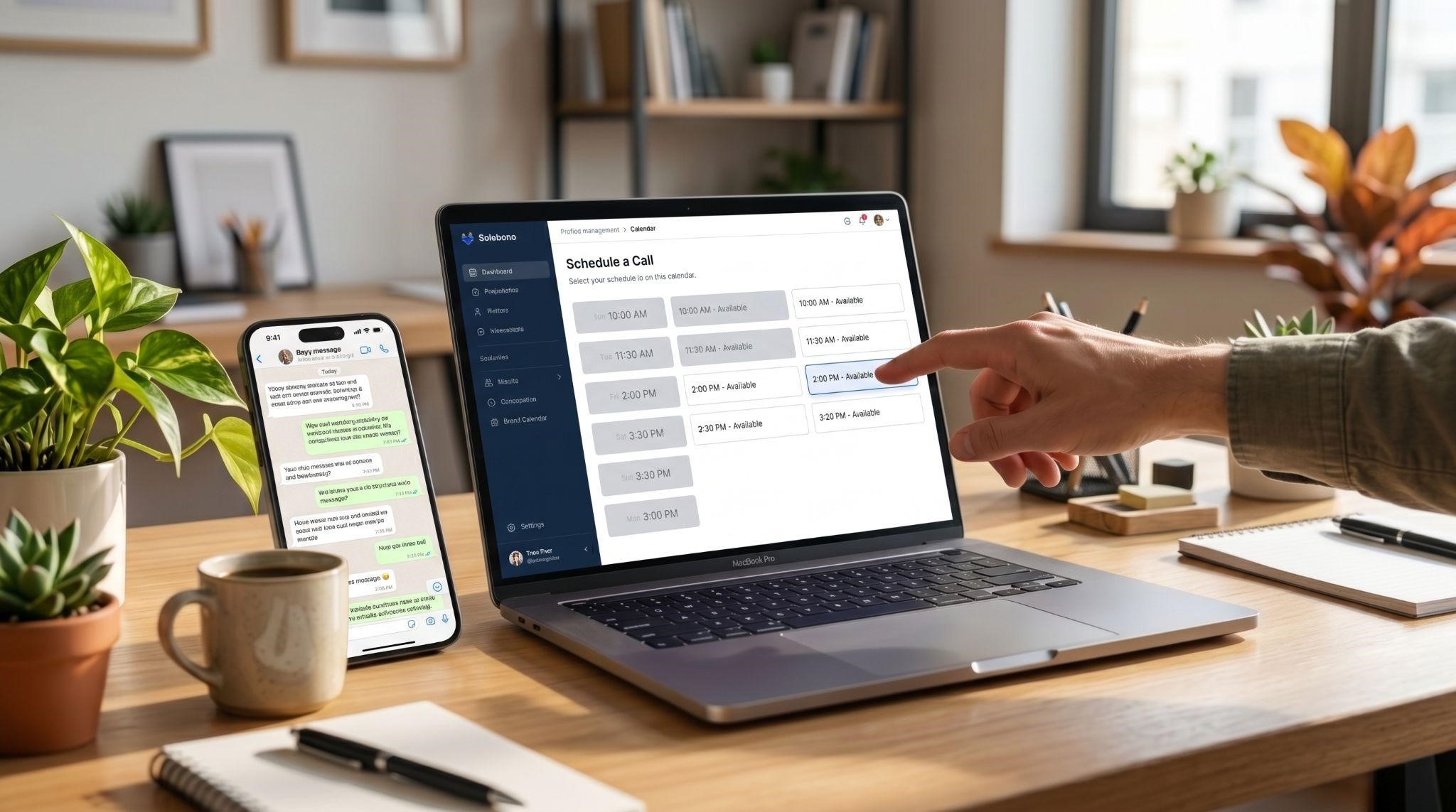 GoHighLevel calendar replacing back-and-forth scheduling with online booking