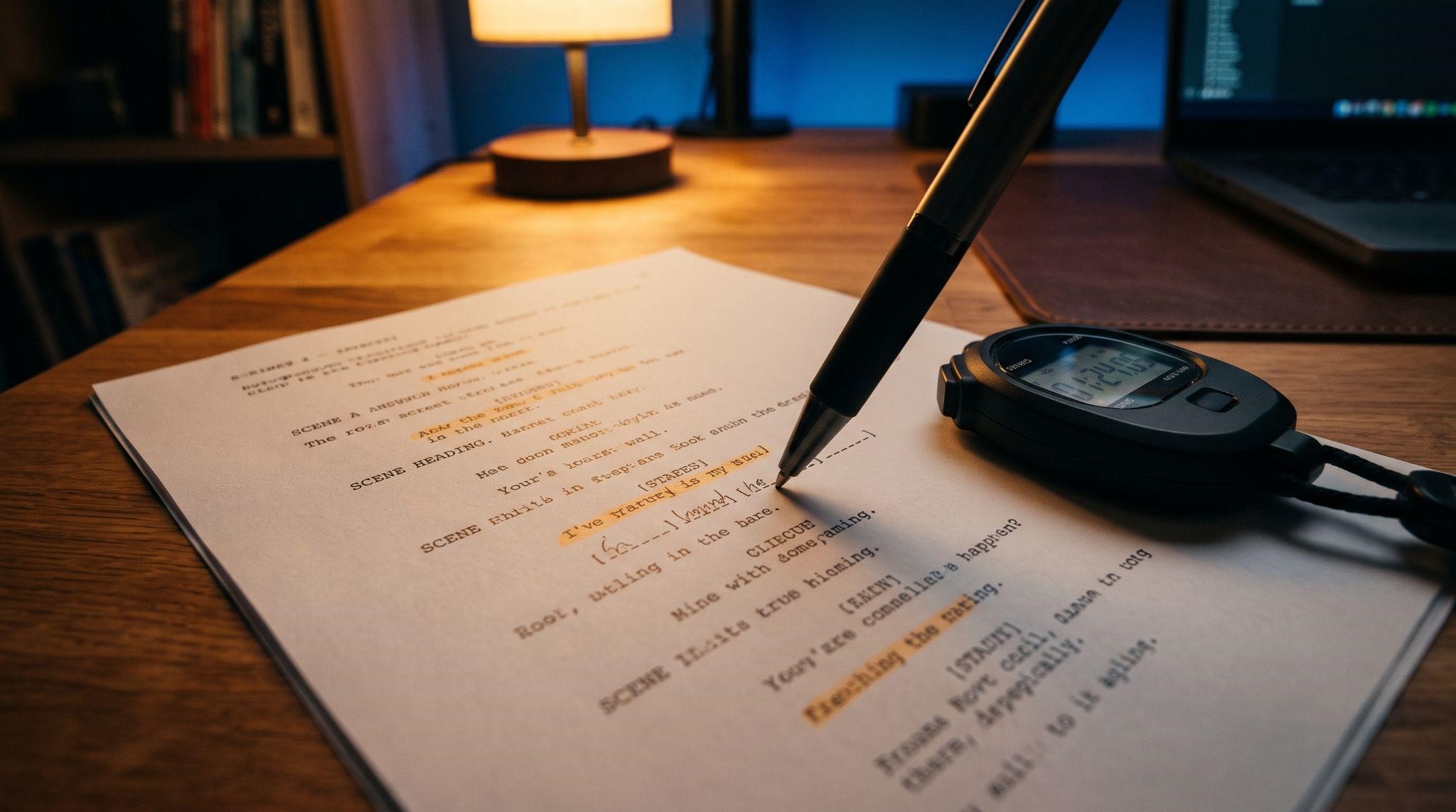 Fill-in-the-blank script template for a GHL demo video