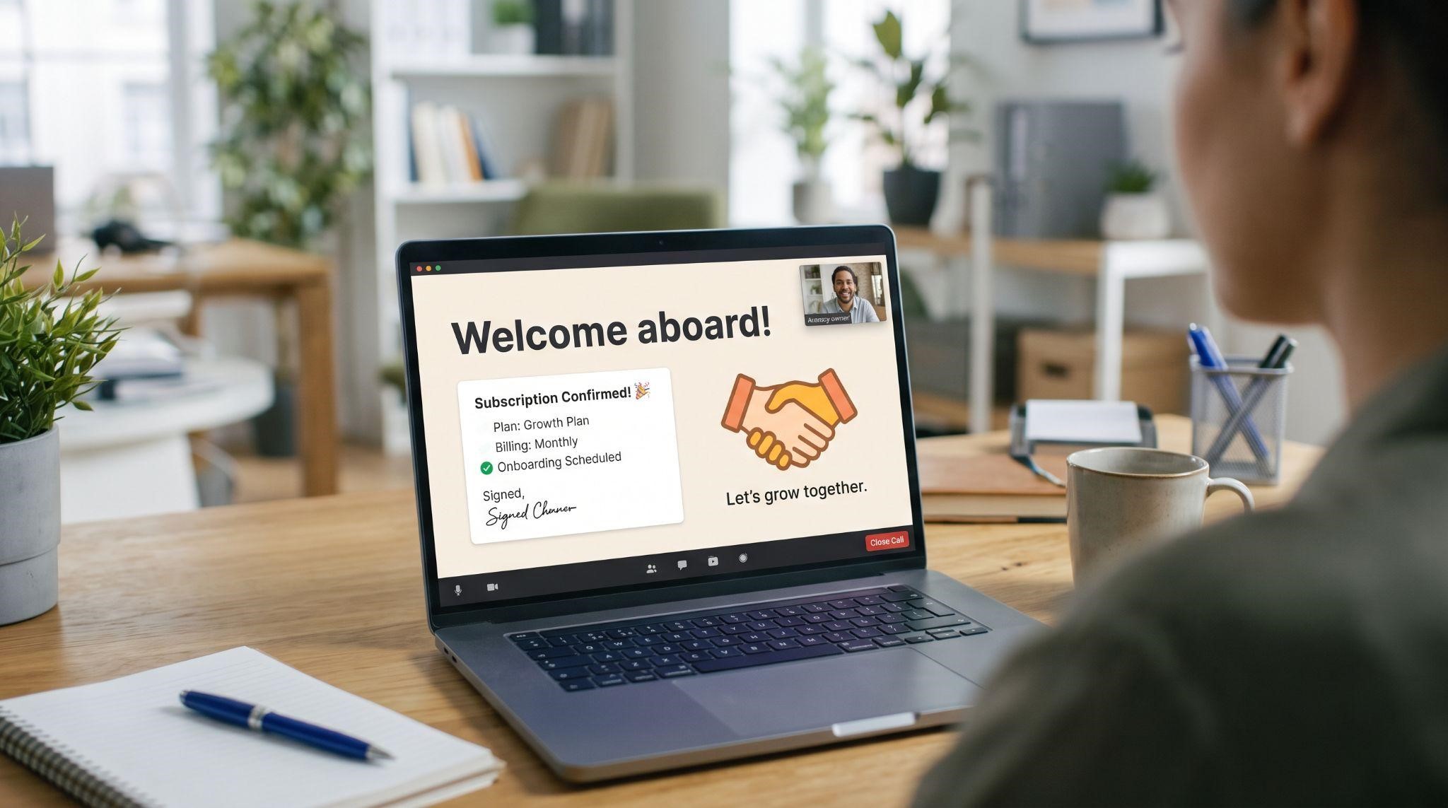 Closing a GoHighLevel SaaS demo with a clear next step