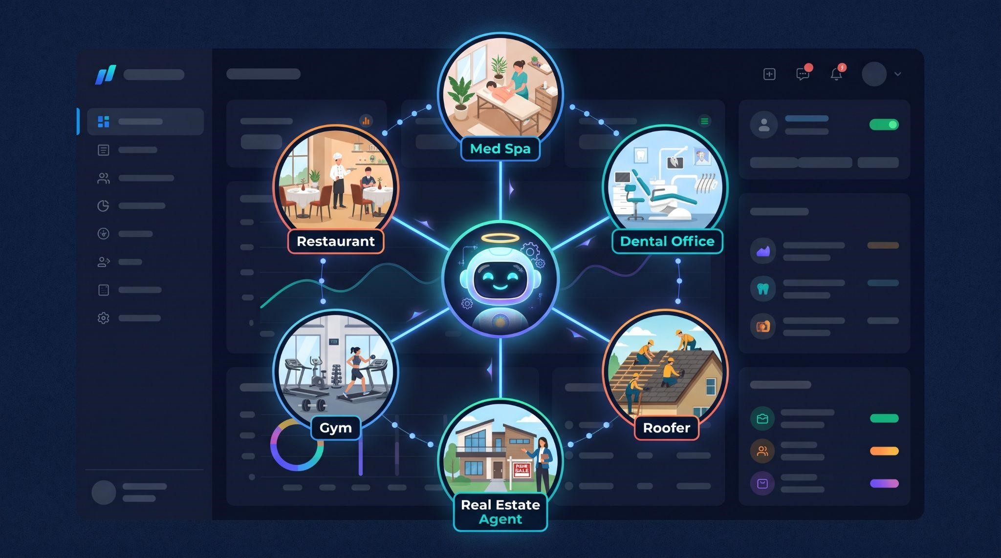 GoHighLevel AI Employee use cases across different industries
