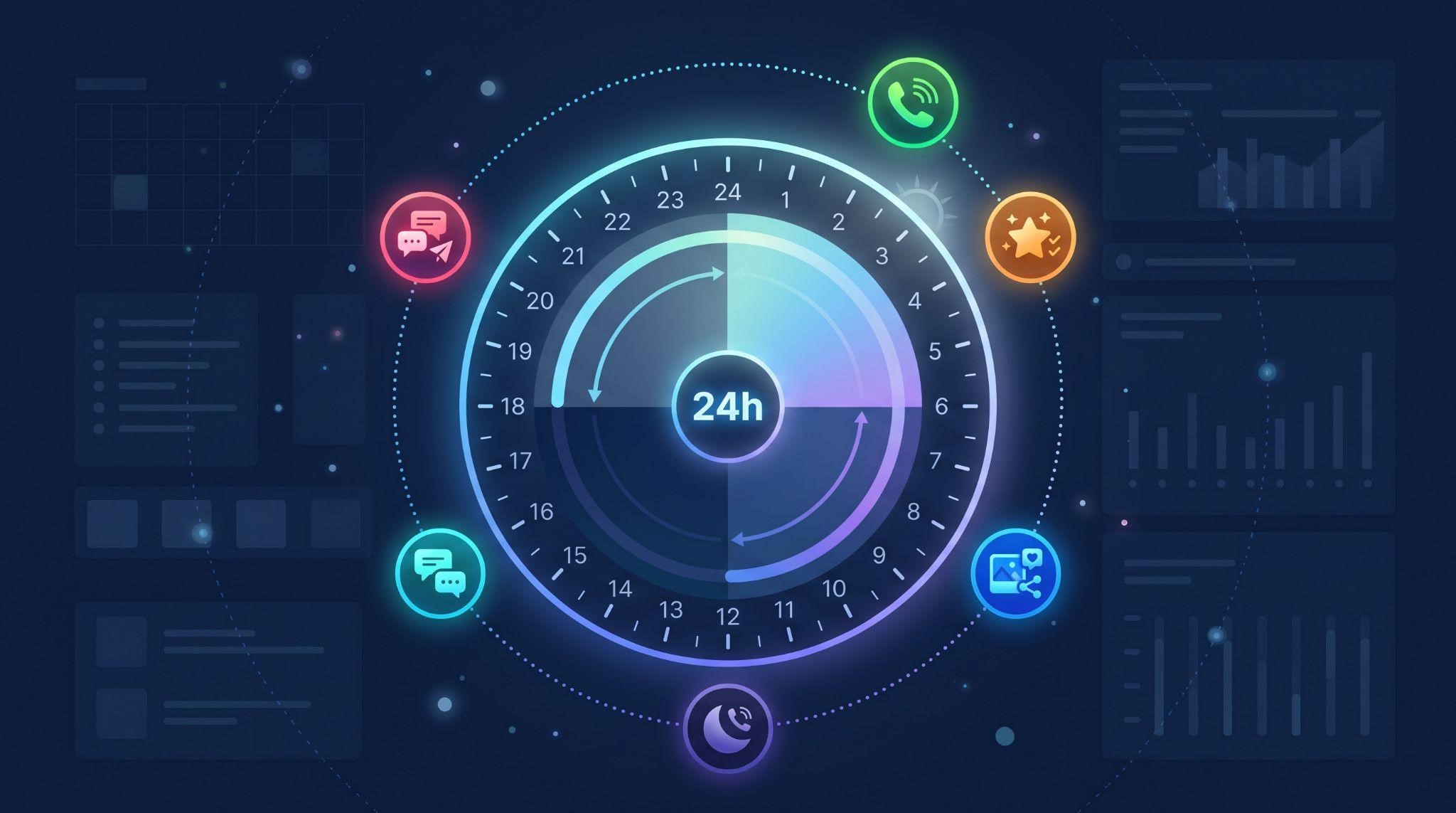 GoHighLevel AI Employee working 24 hours a day for a local business