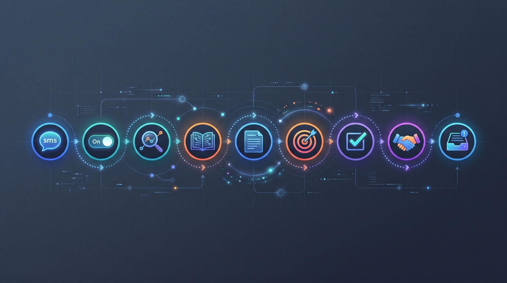 Step-by-step message journey in GoHighLevel conversational AI