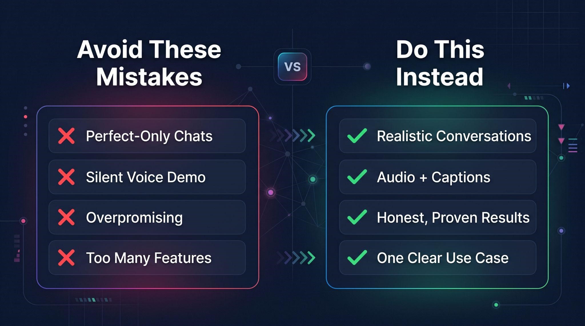 Common mistakes in AI SaaS demo videos