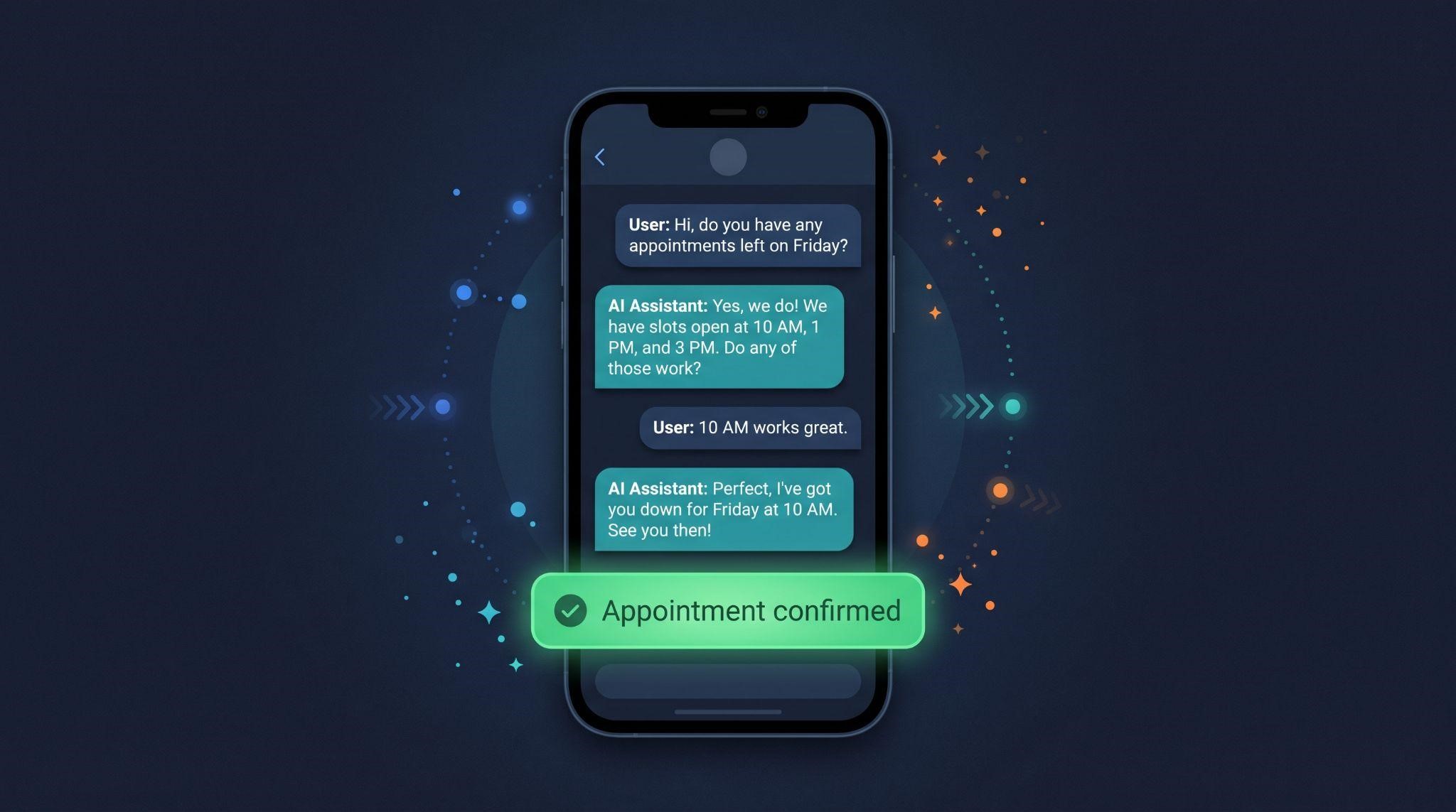 Chat replay concept for an AI software explainer video