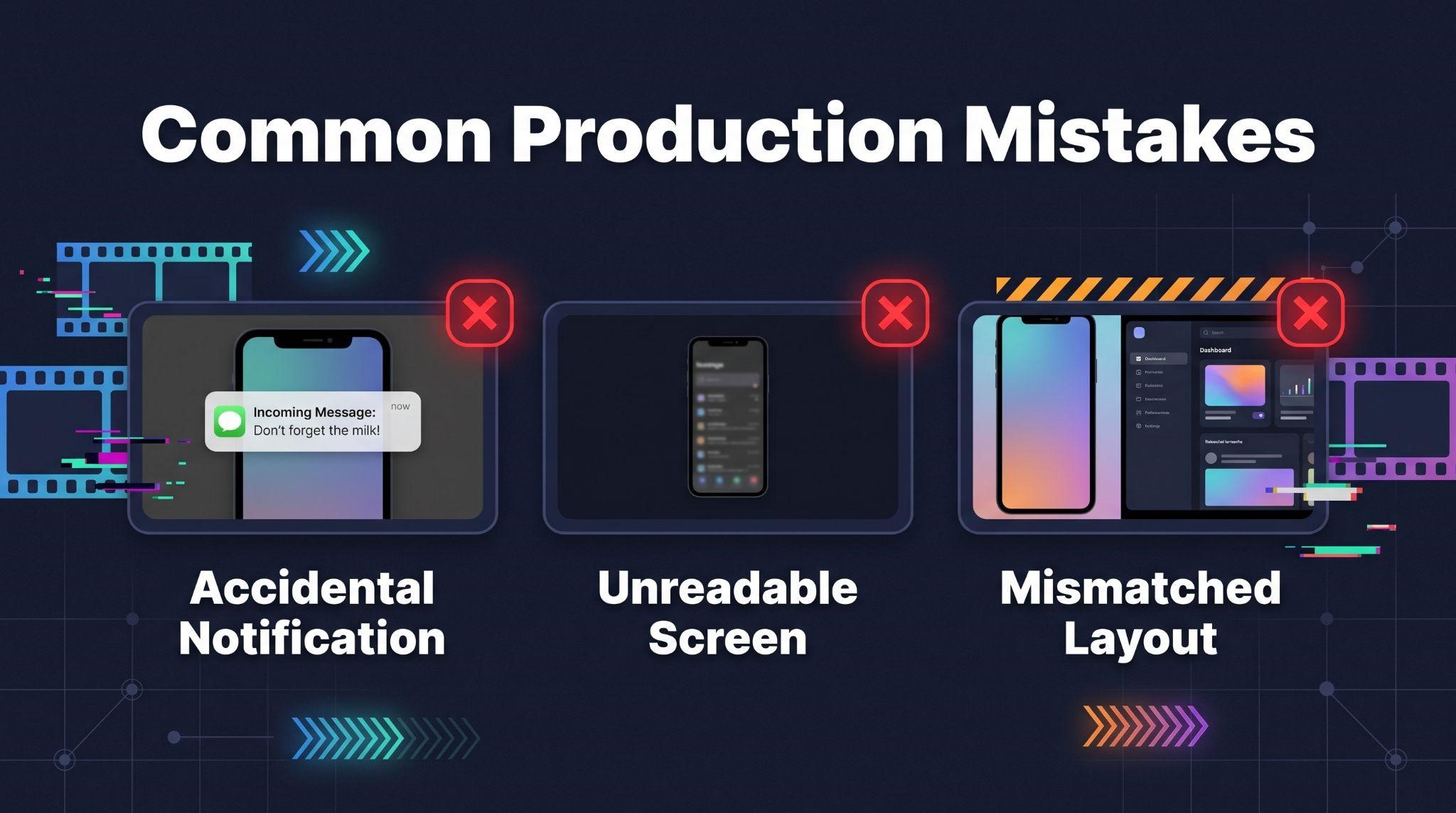 Common mistakes when creating an AI product demo video