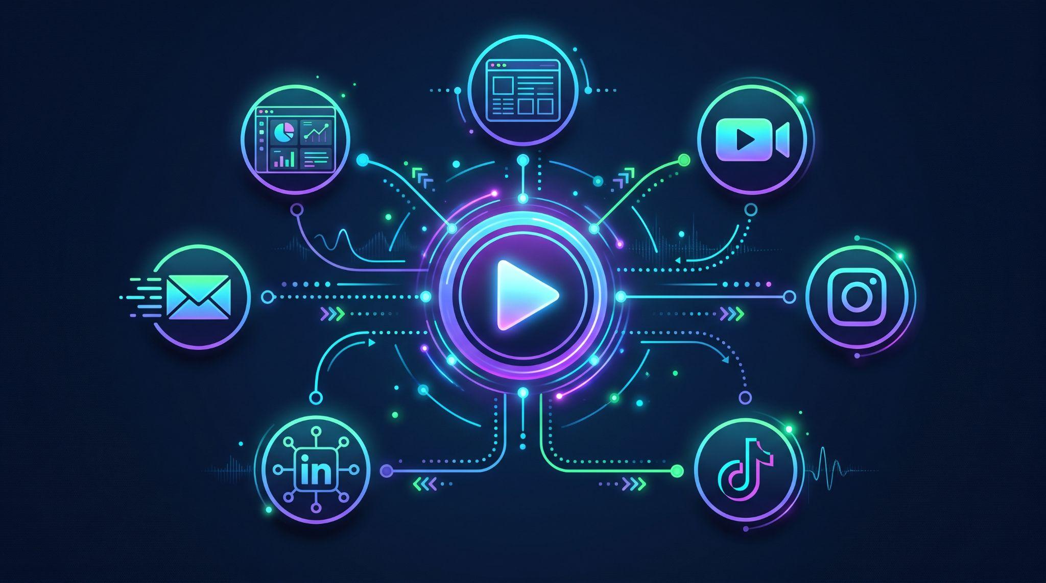 AI SaaS video marketing channels and formats