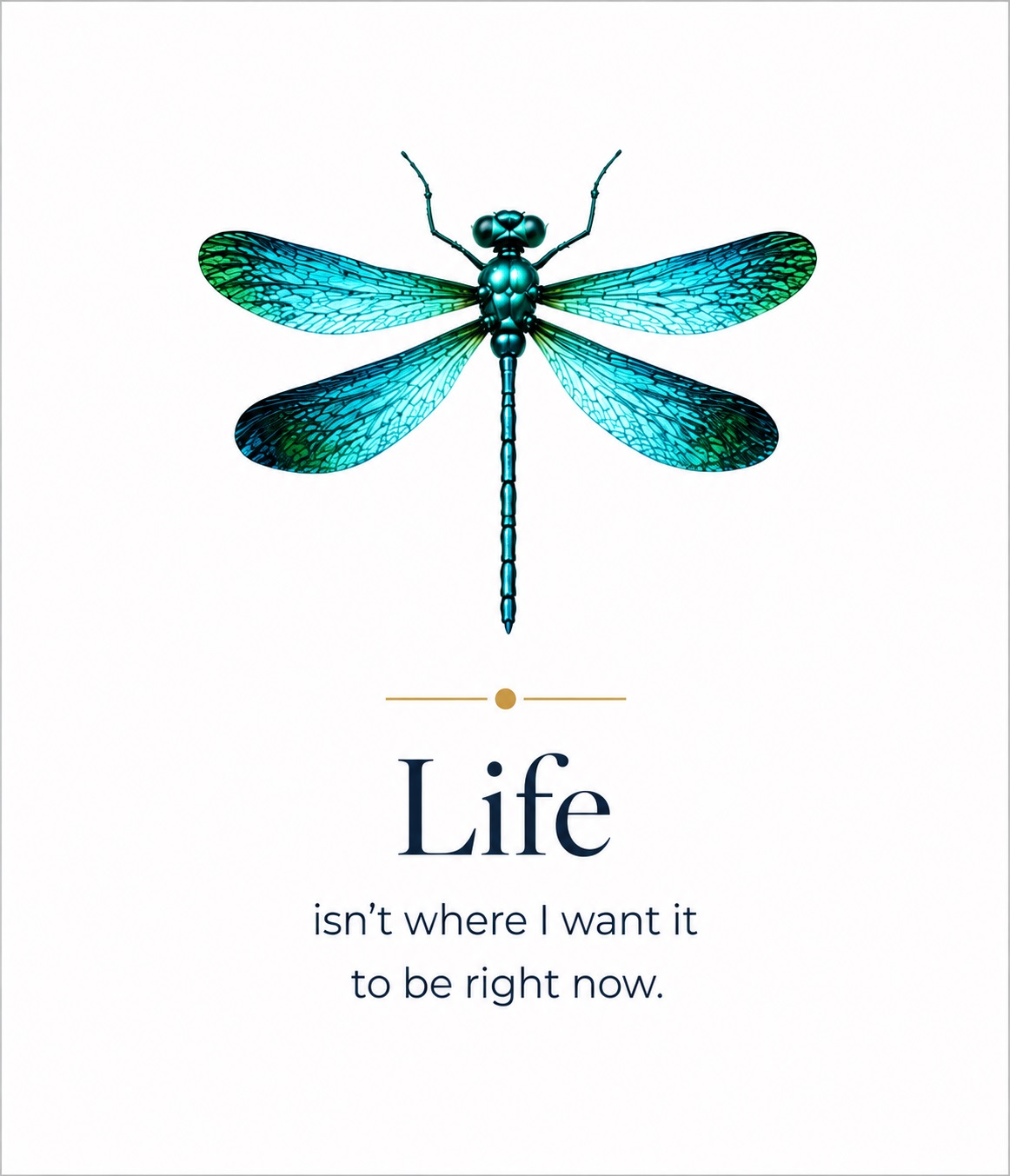 Life isn't where I want it to be right now
