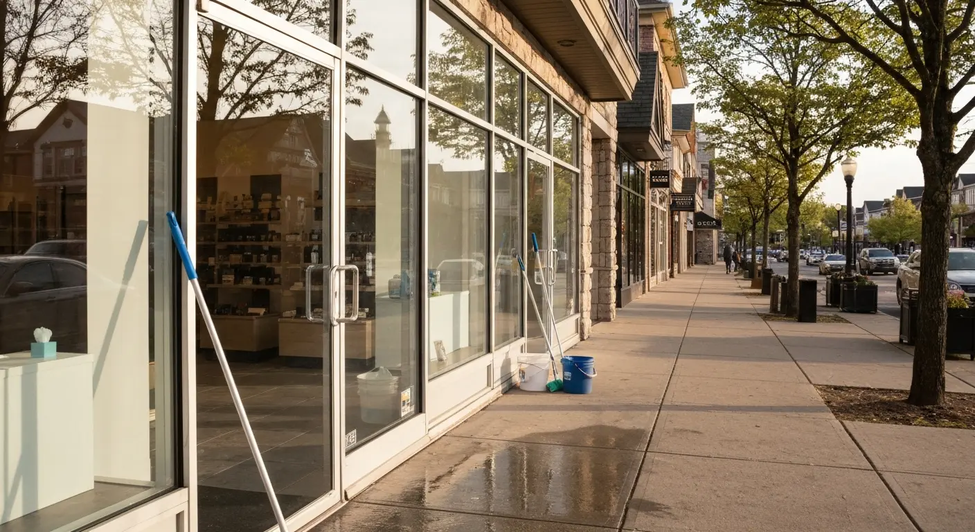 Retail space cleaning