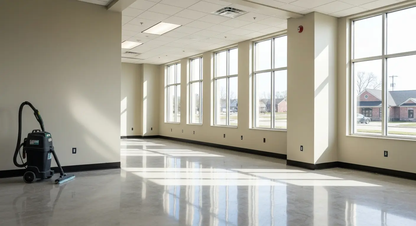 Post-construction cleaning in new Avon commercial space