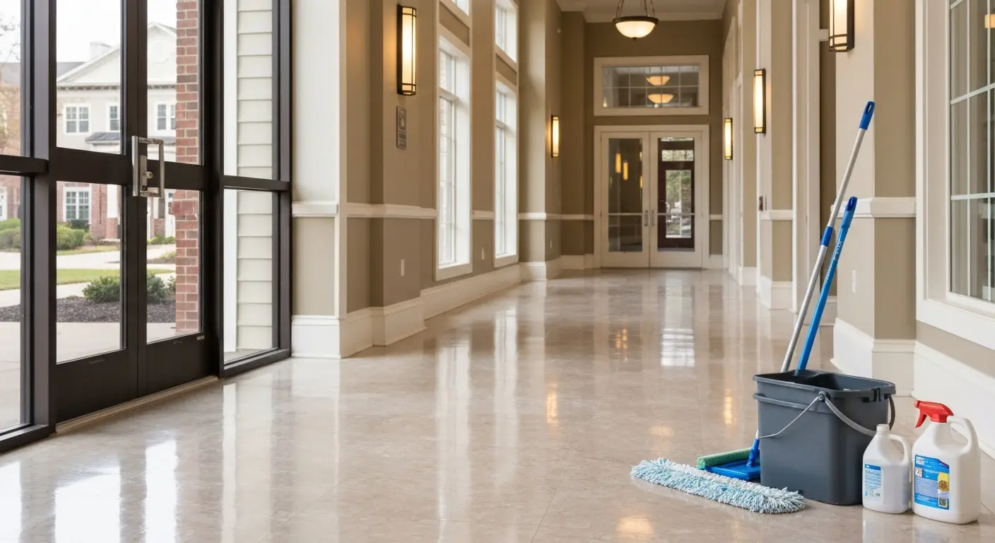 Apartment building cleaning