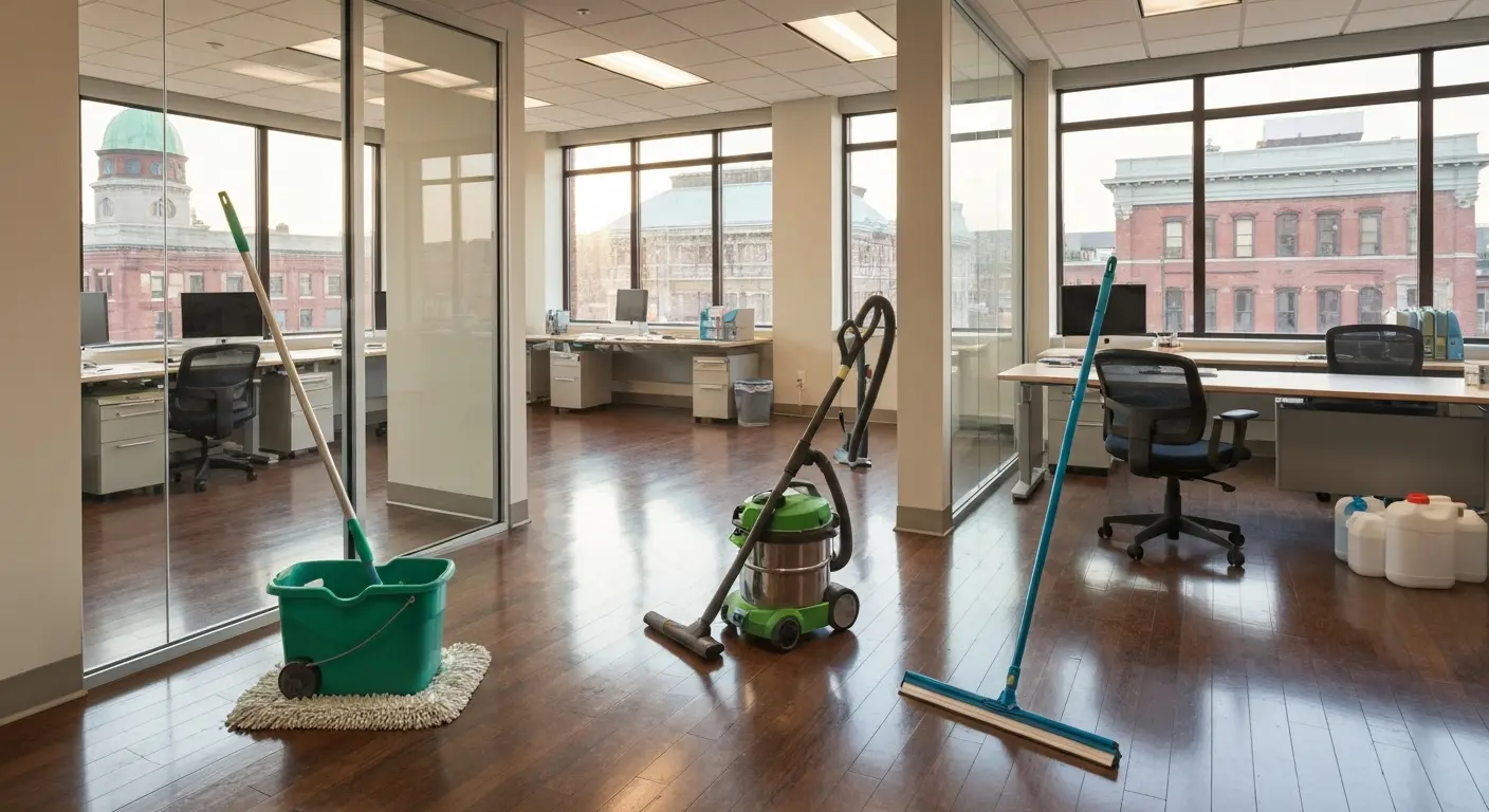 Office cleaning in downtown New Britain