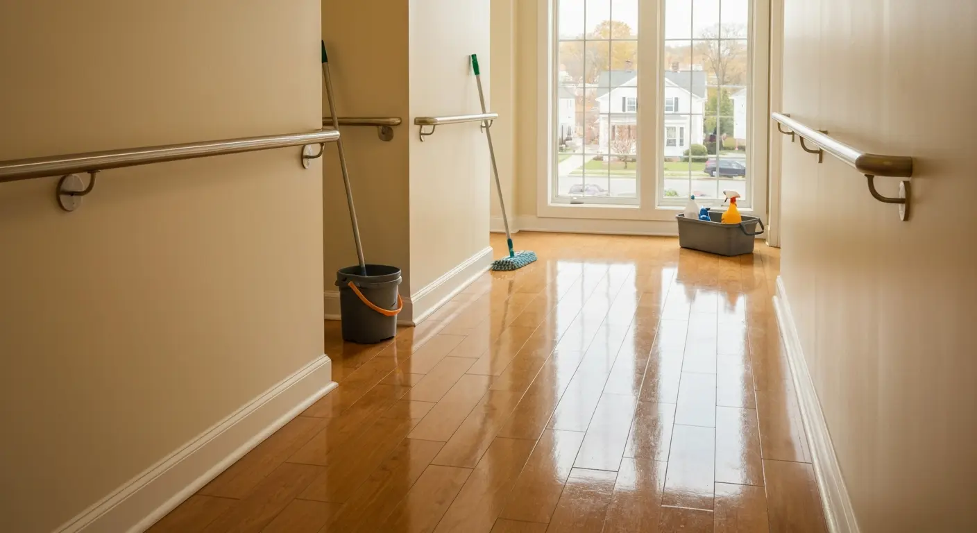 Apartment building cleaning