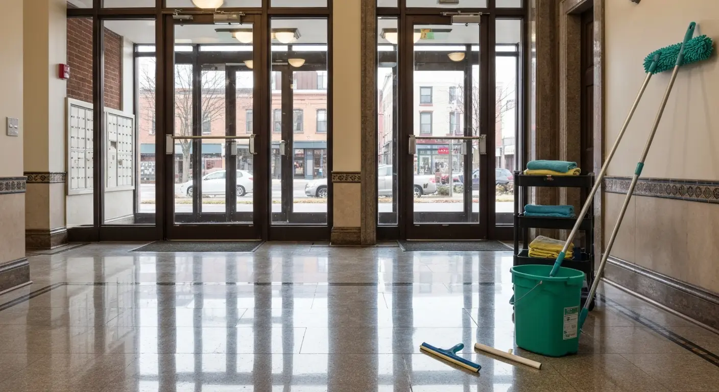 Apartment common area cleaning