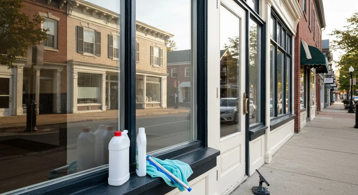 Retail cleaning in West Hartford Center