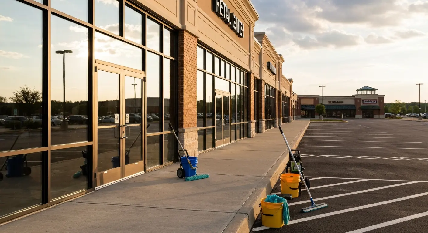 Retail center cleaning in Avon