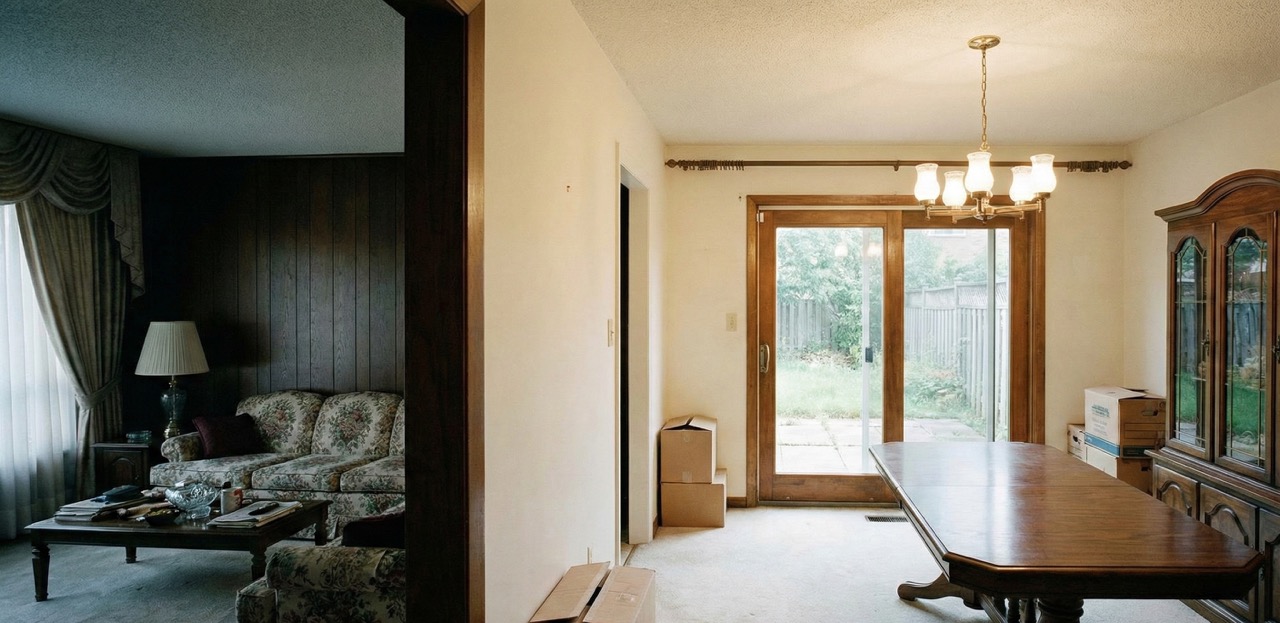 Before kitchen remodel - outdated Minneapolis kitchen