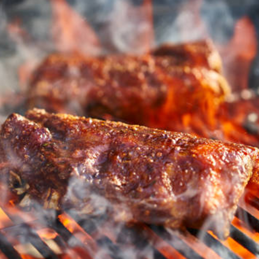 OVK BBQ & Catering barbecue catering setup for a West Michigan event