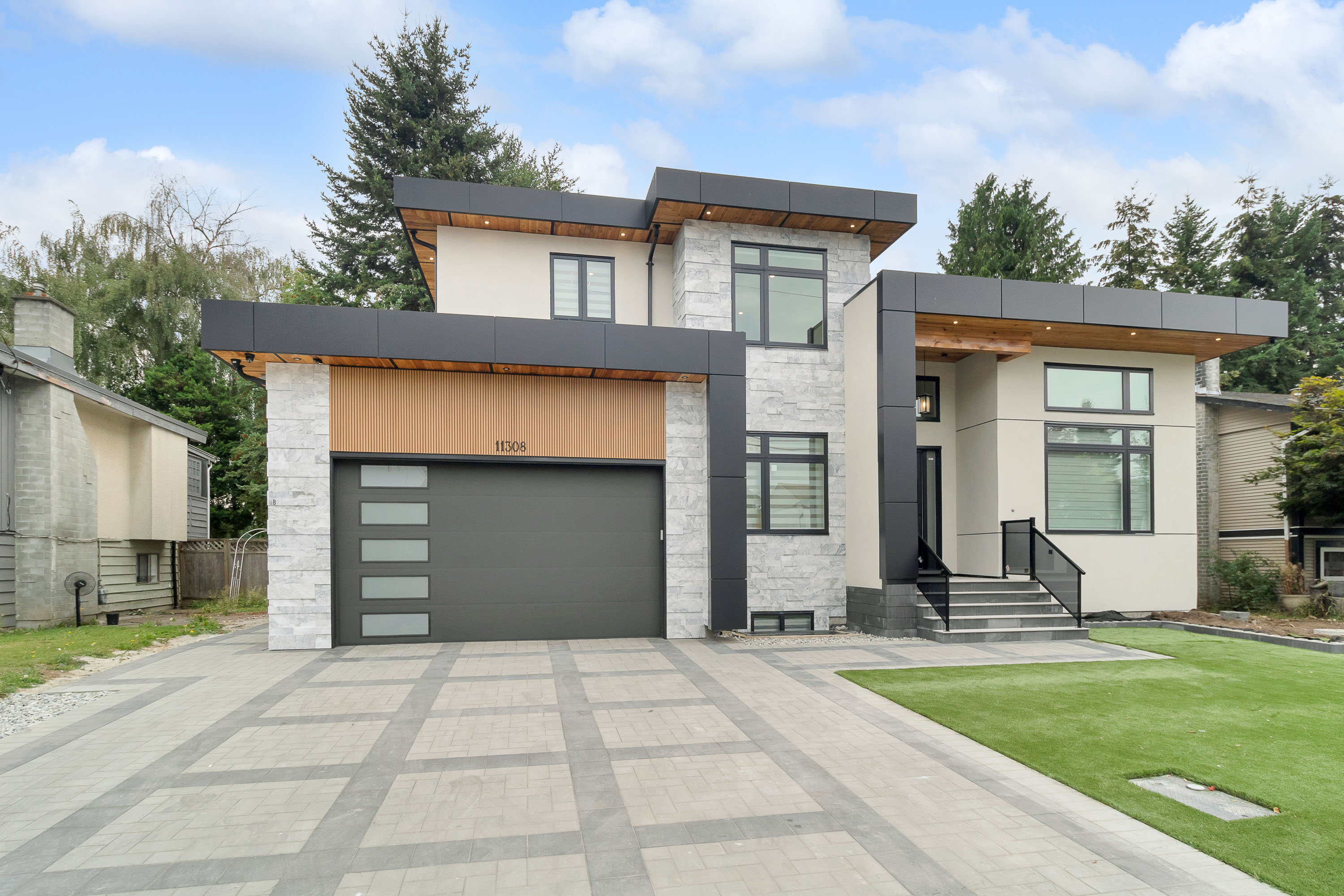Custom home exterior, Anra Developments, Delta BC