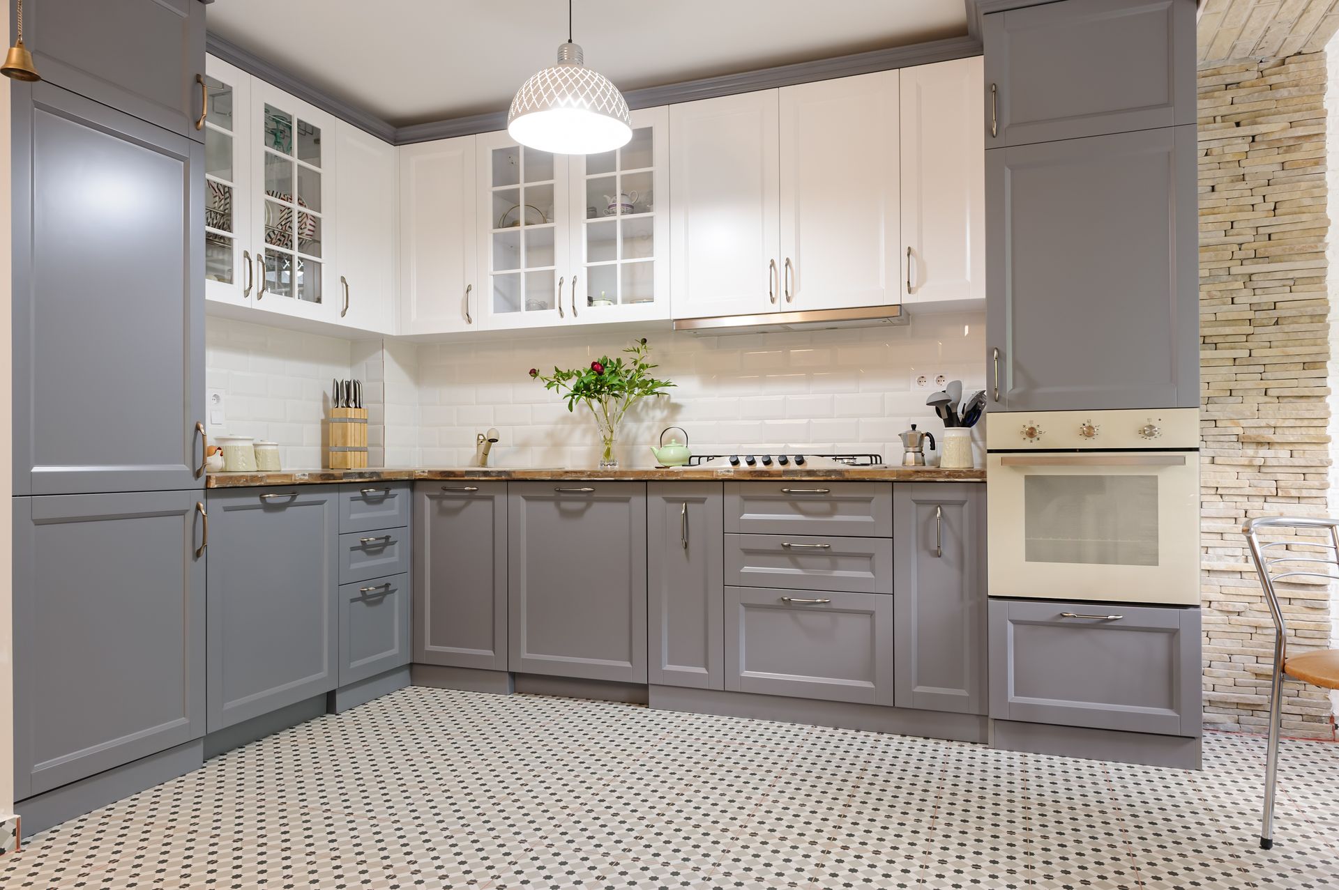 Cabinet refinishing transformation in a Southern Utah kitchen