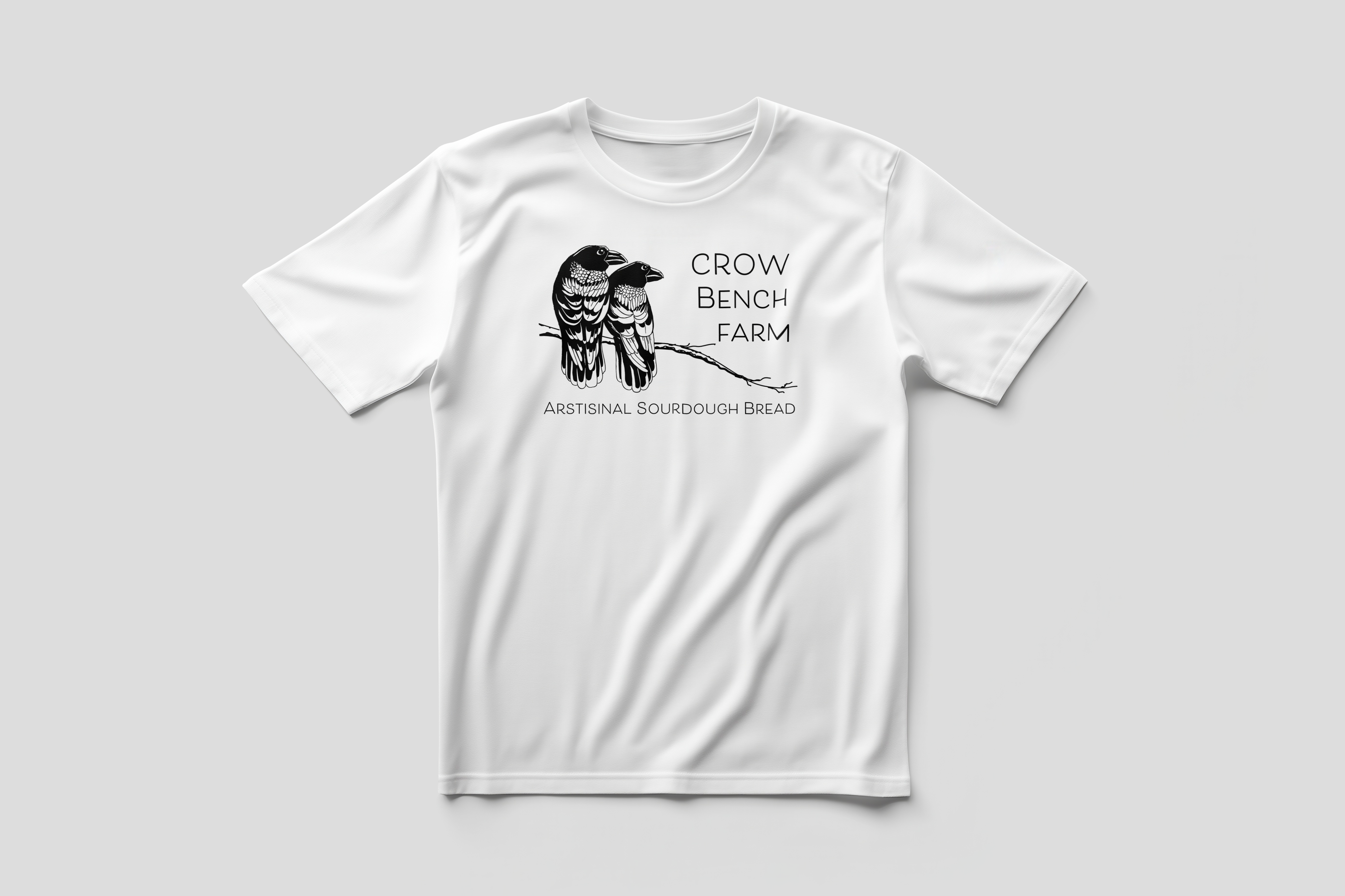 Crow Bench Farm T-Shirt — White