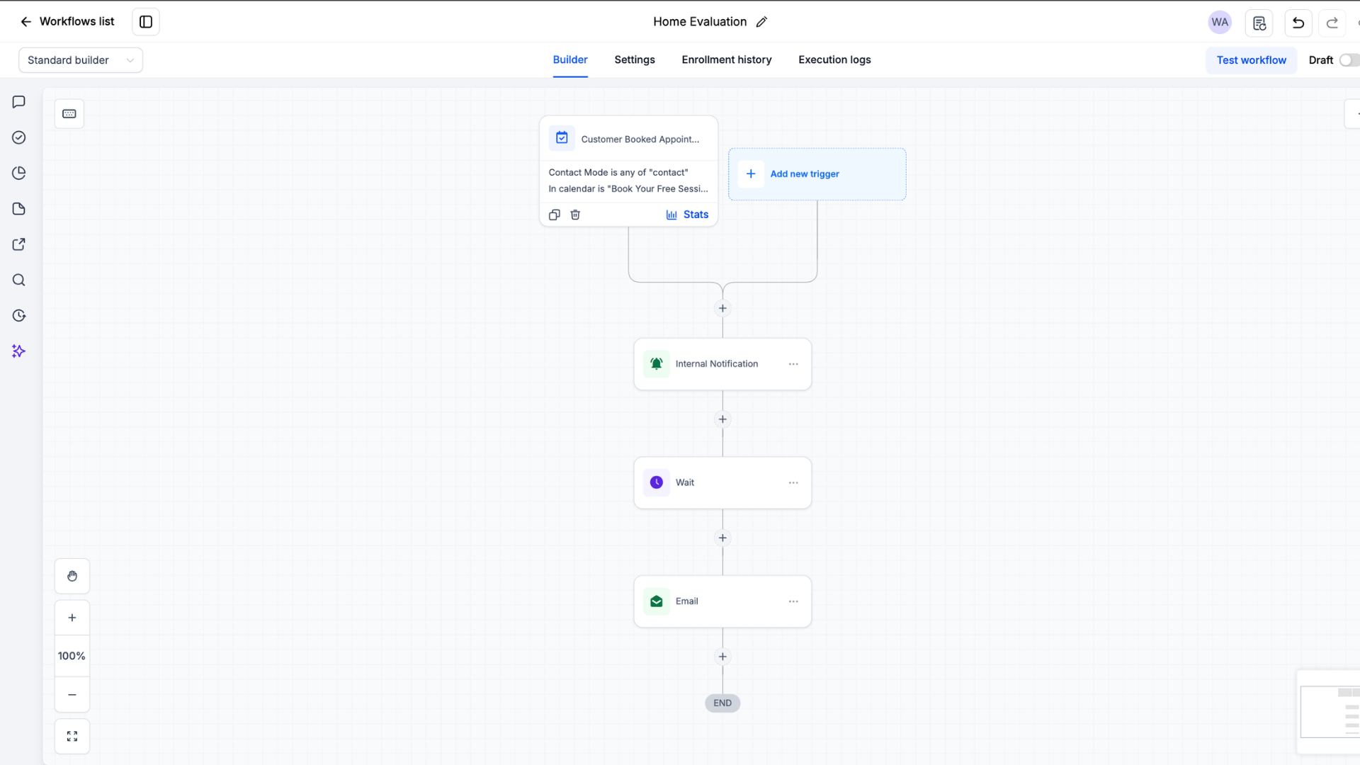 Appointment Booking & Reminder Automation workflow