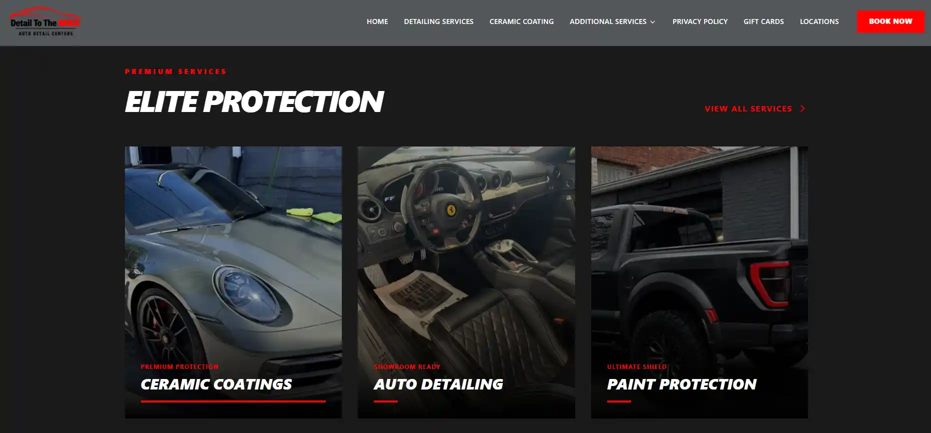 Websites with Direct Booking & Scheduling view 1