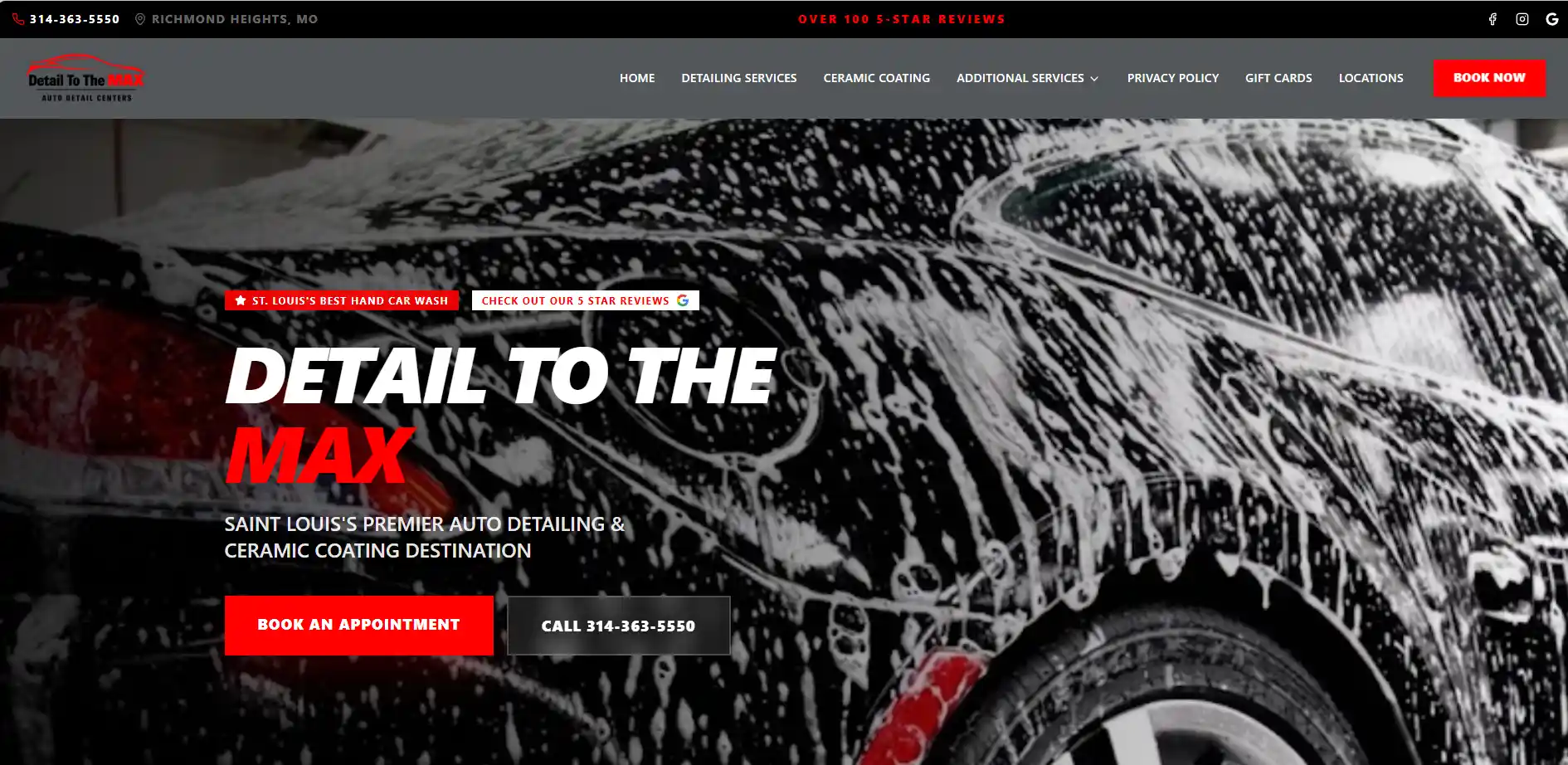 Websites with Direct Booking & Scheduling Homepage