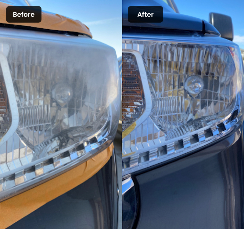 Truck Headlight Restoration