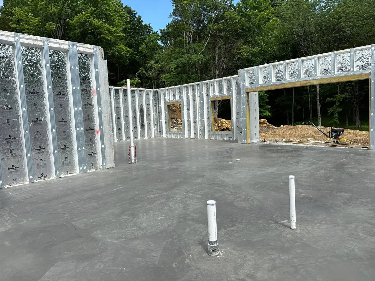 Concrete slab and foundation work by Blackburn Construction