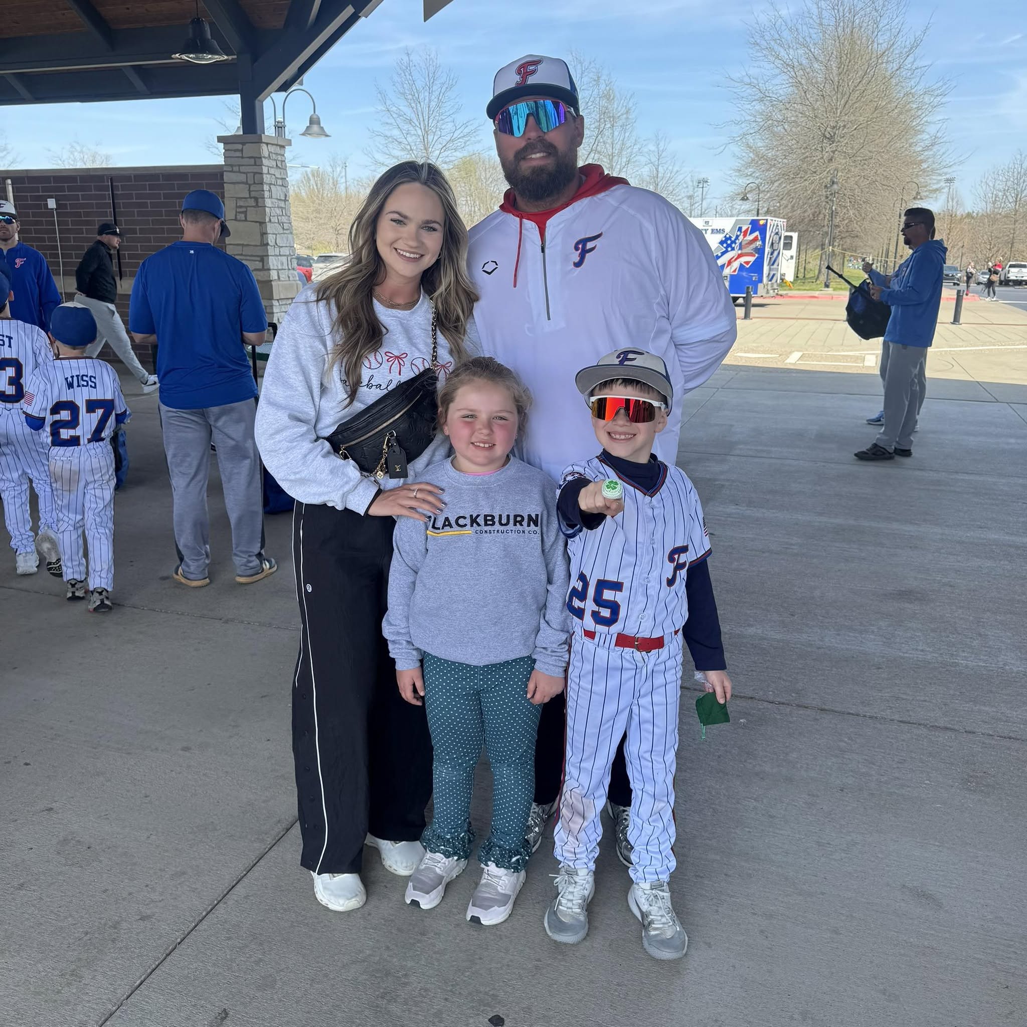 Trentt Blackburn with his family