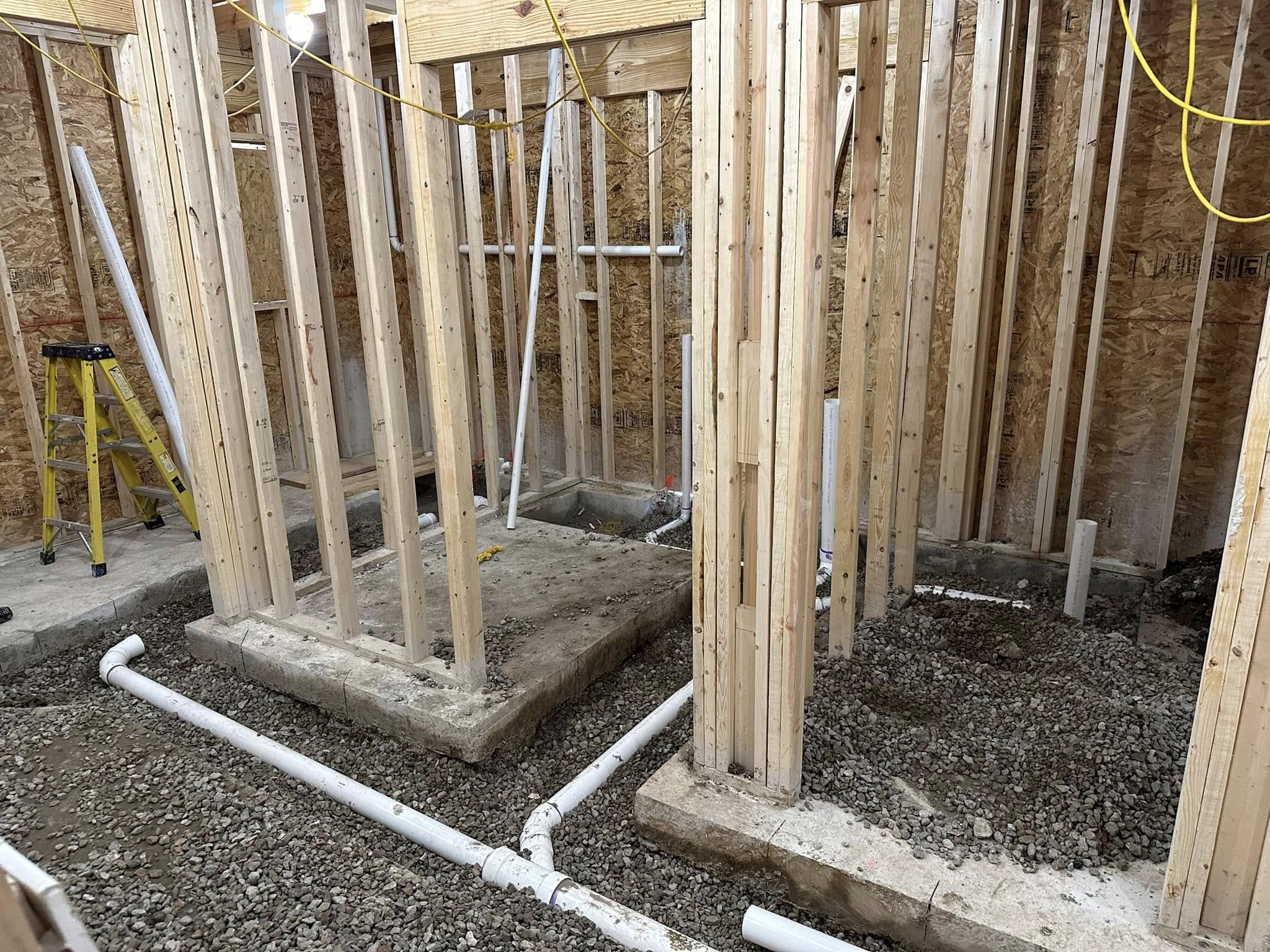 Underground utility trench work by Blackburn Construction